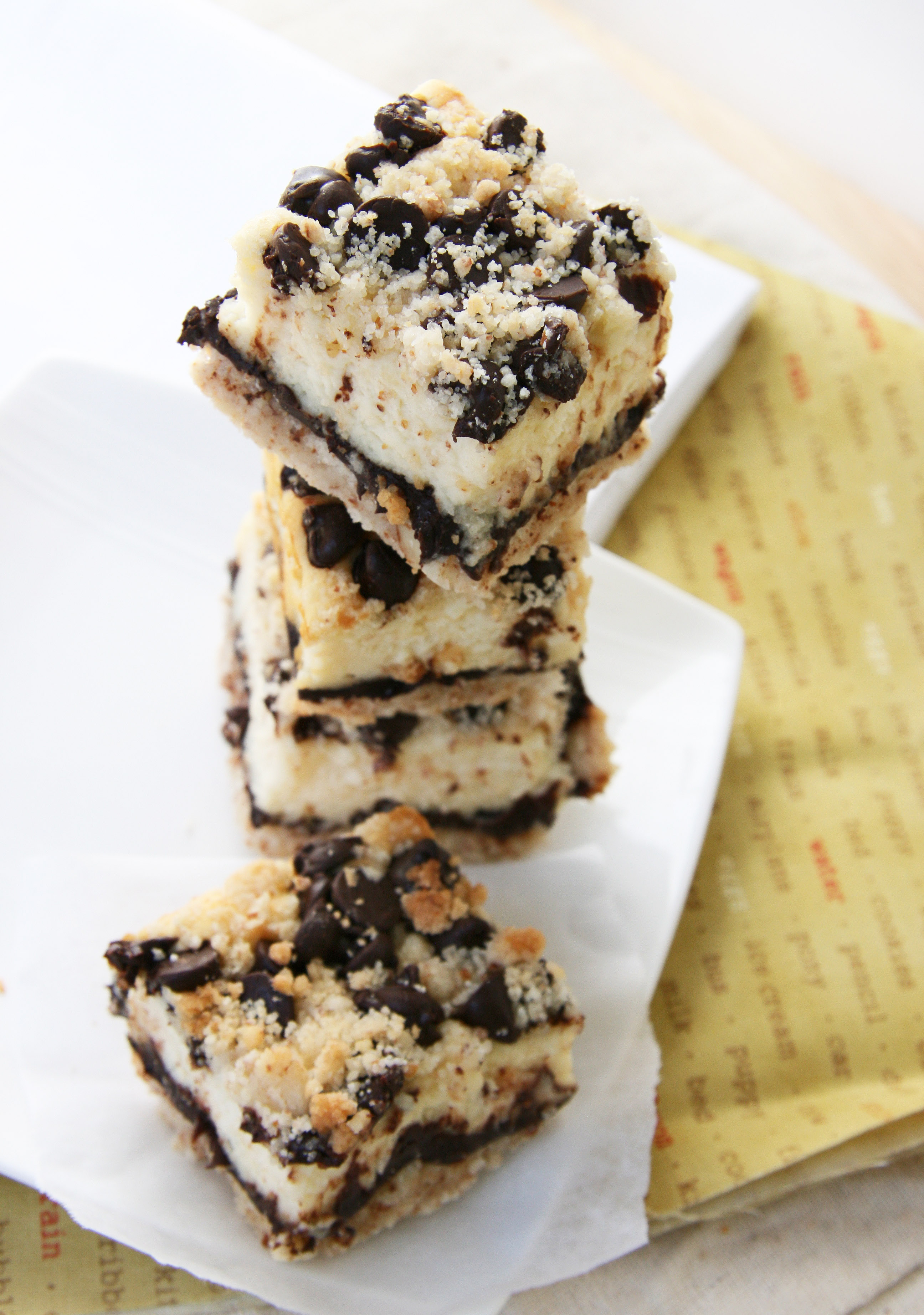 Chocolate Chip Cheesecake Squares