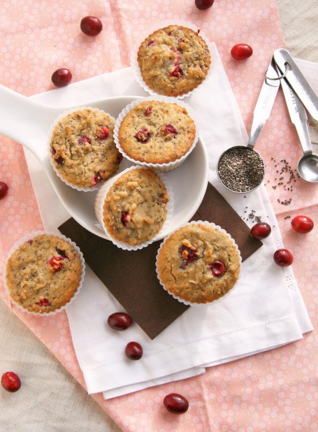 cranberry chia muffins 2