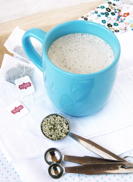 white choc mint tea latte