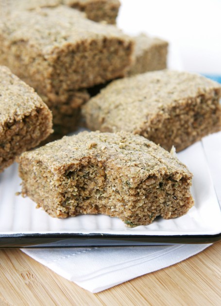 sunflower seed chia focaccia bite