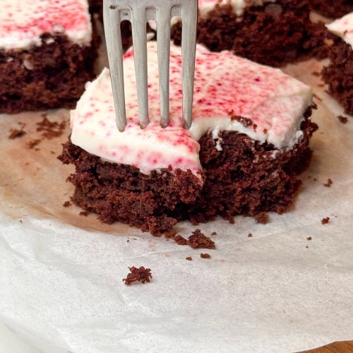 Red Velvet Beet Cake Bars