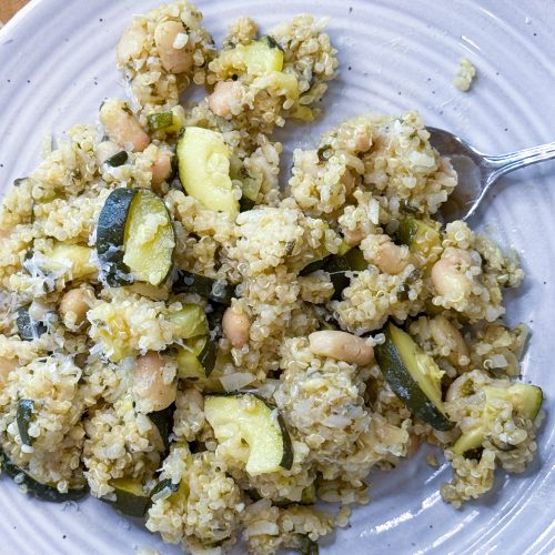 Quinoa Bean Alfredo Casserole