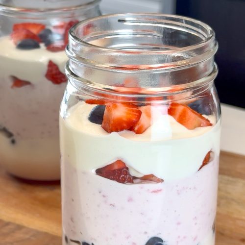 High Protein Cheesecake Mousse ingredients