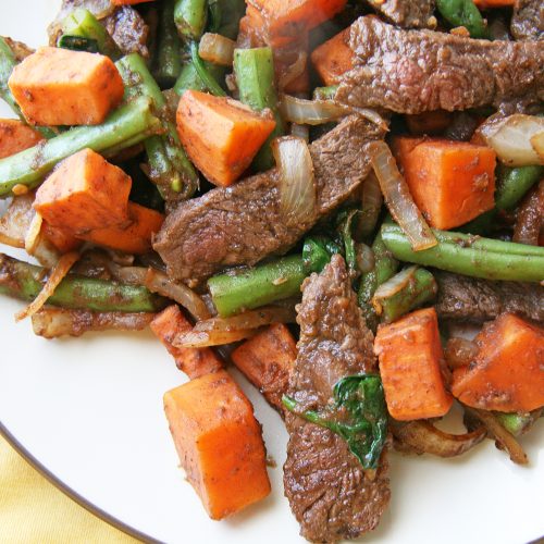 Beef Sweet Potato Stirfry
