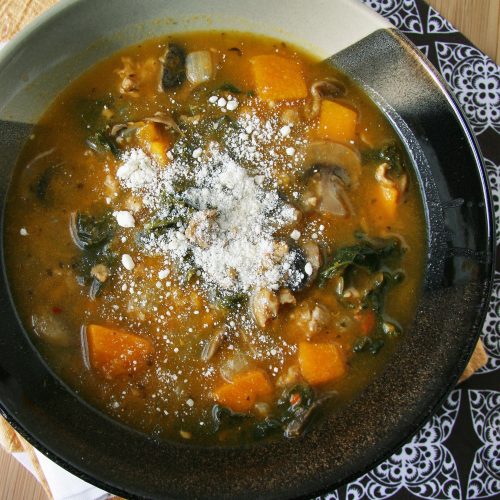 Sausage, Kale and Squash Soup