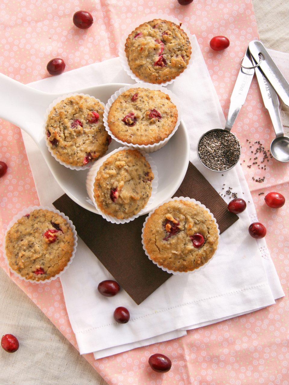 cranberry chia muffins 2