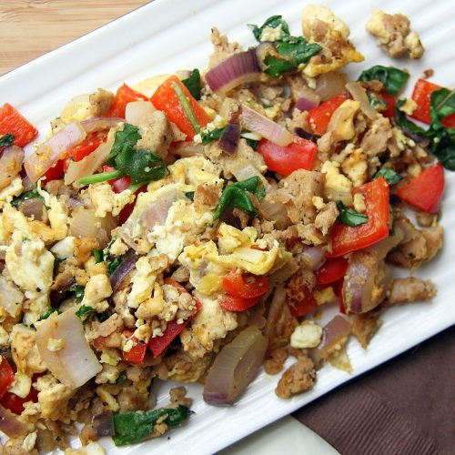 curry veggie scramble