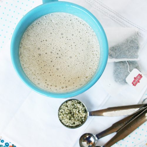 White Chocolate Mint Tea Latte