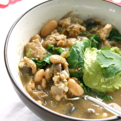 white turkey chili bite